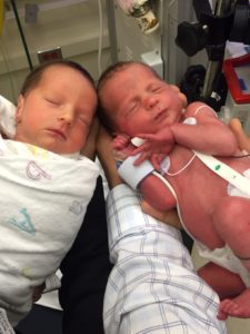 Premature Fraternal Twins Given Prophylactic Antibiotics 